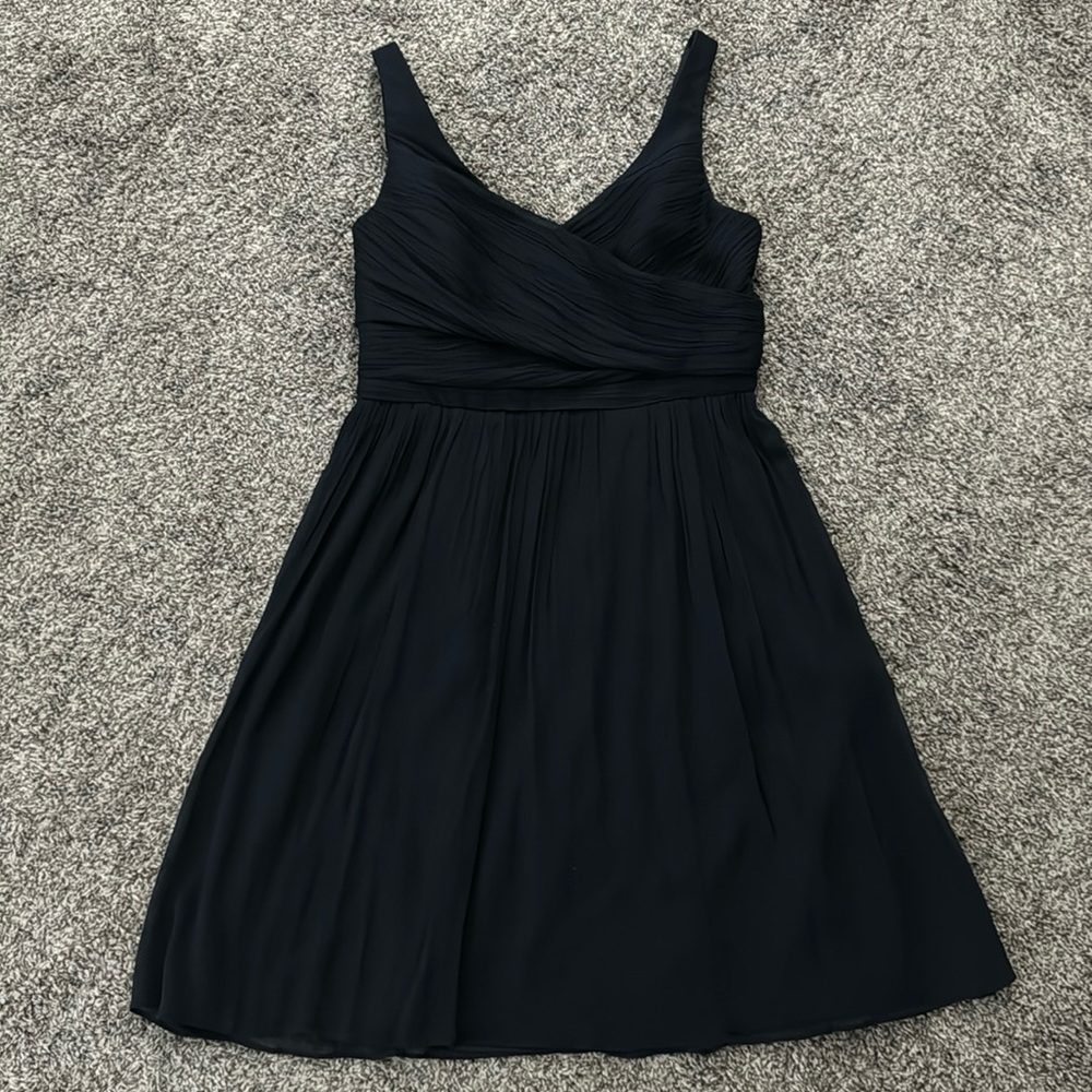 J. Crew Black Sleeveless V-Neck Mini Dress